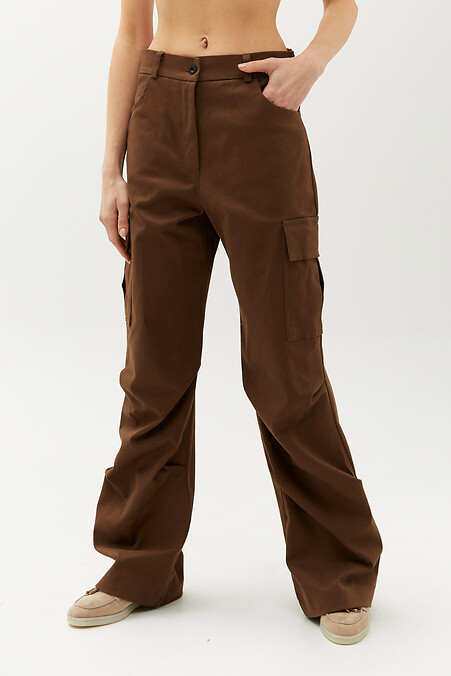 Pants DUTTI. Trousers, pants. Color: brown. #3040096