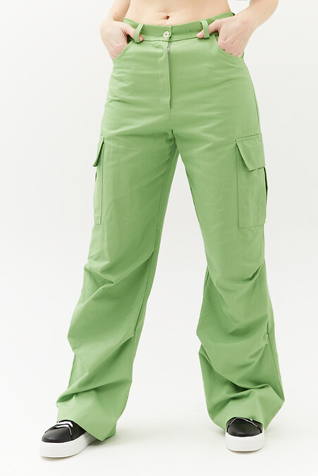 Pants DUTTI. Trousers, pants. Color: green. #3040098