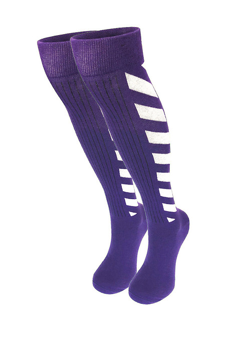 Trendy knee highs Violiti. Golfs, socks. Color: purple. #2040101