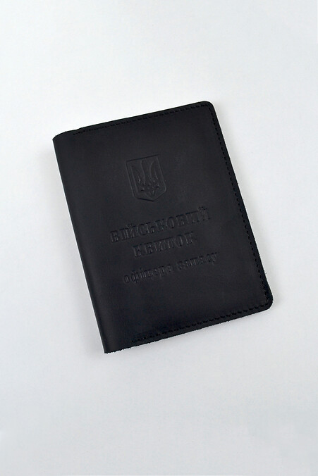 Cover for documents Krazy leather "Military card of reserve officer". Wallets, Cosmetic bags. Color: black. #8046107