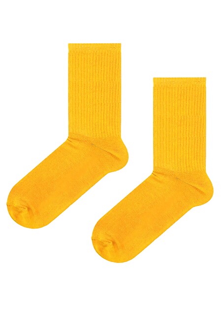 Socken Gelb mit elastischem Bund - #8041109