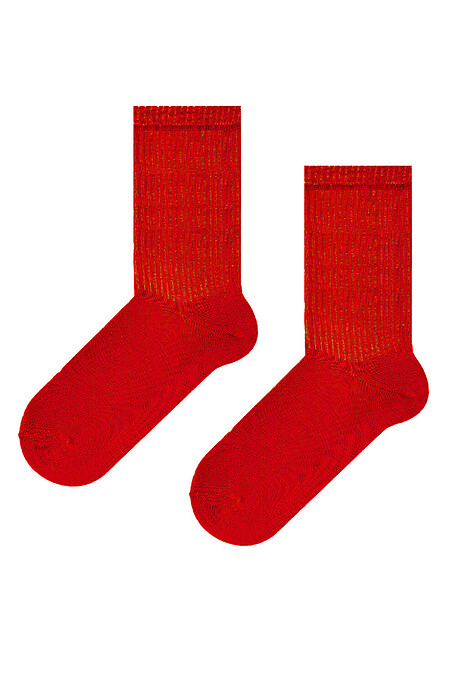 Шкарпетки Червоні з гумкою по довжині. Гольфи, шкарпетки. Колір: червоний. #8041111