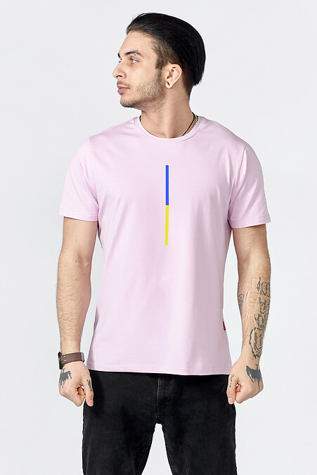 T-Shirt LUCAS Flag_line. T-Shirts. Farbe: rosa. #9001111