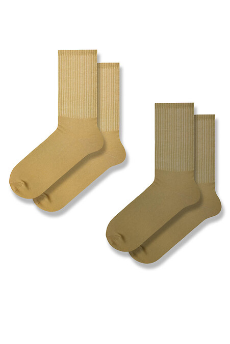 Set Beige with elastic band (2 pairs) - #8041114