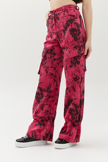 Trousers WILMA. Trousers, pants. Color: pink. #3040115