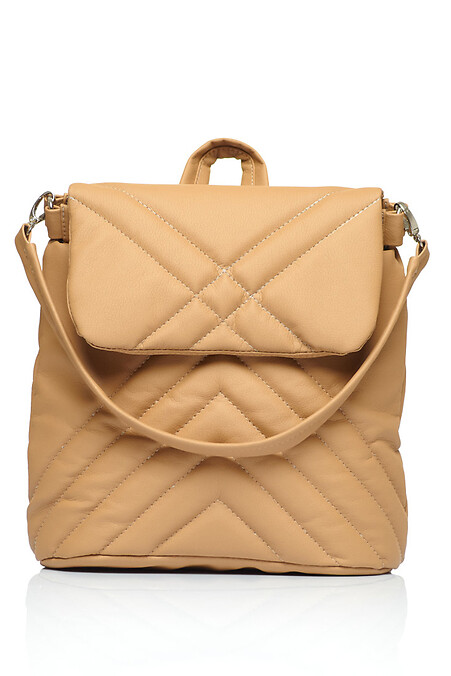 Women's backpack-bag Loft scribbled beige - #8045120