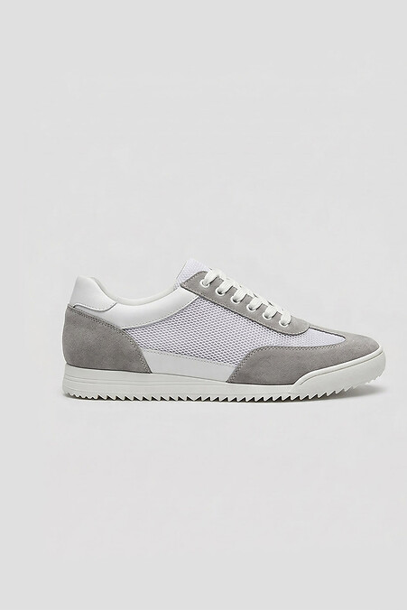 Szare lekkie i stylowe sneakersy Vilomi z siatką - #4207121