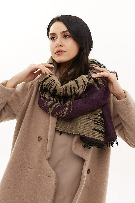 Women's scarf. Scarves. Color: brown. #4516121