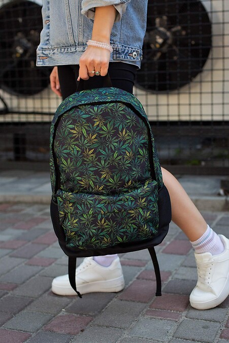 Plecak bez marihuany. Plecaki. Kolor: zielony. #8048134