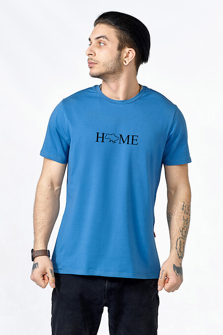 T-shirt LUXURY HOME_ukr. T-shirty. Kolor: niebieski. #9001137