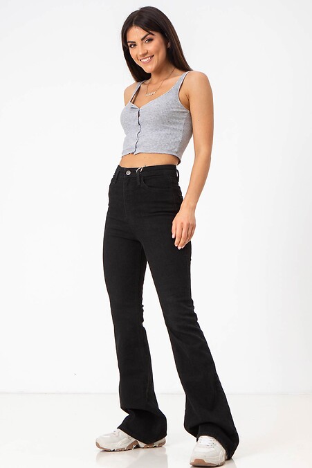 Dżinsy damskie. Spodnie jeansowe. Kolor: czarny. #4009143
