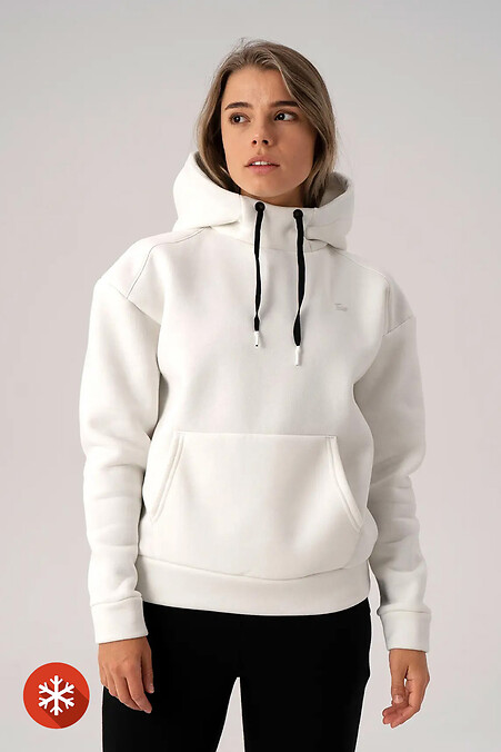 Women's Warm Hoodie Comfort 3 Milk - #8034156