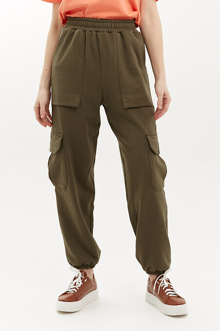 Spodnie GRET. Spodnie. Kolor: zielony. #3040163