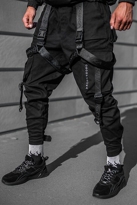 Men's cargo trousers Fire Cannon Combo black. Trousers, pants. Color: black. #8043170