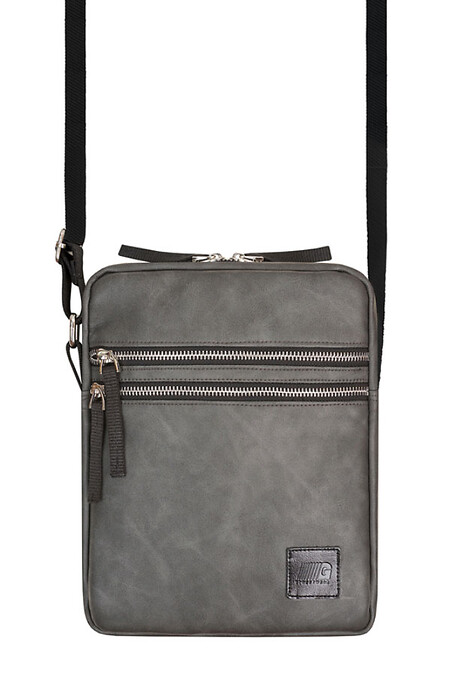 COLLEGE Shoulder Bag | eco-leather gray matte 3/20. Crossbody. Color: gray. #8011173
