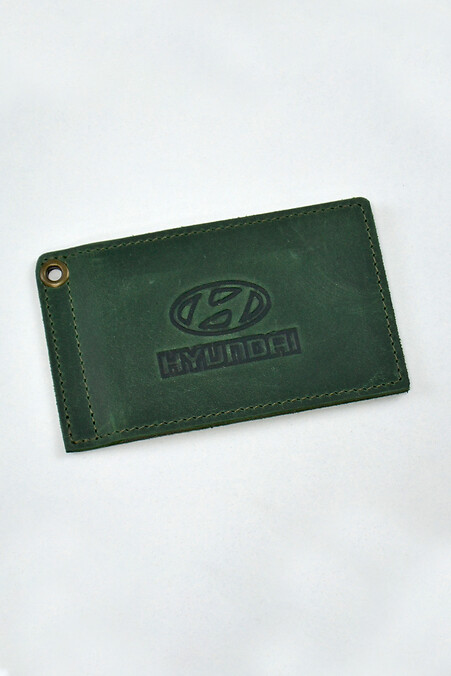 Leather cover for HYUNDAI driver's documents - #8046173