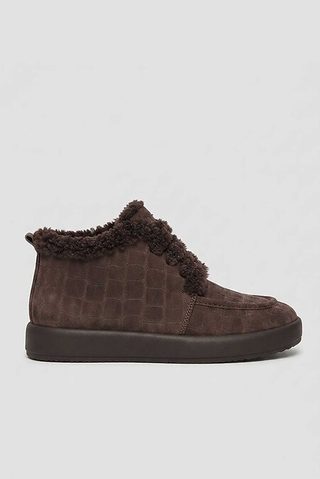 Anatomical sheepskin sneakers - winter sneakers - #4207176