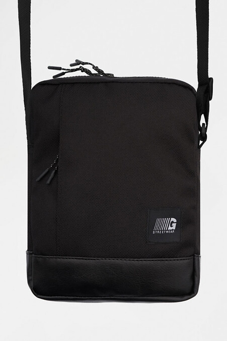 Shoulder Bag MESSENGER COPYLEATHER | black 4/18. Crossbody. Color: black. #8011177