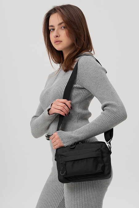 Taran Black Women's Messenger Shoulder Bag - #8056177
