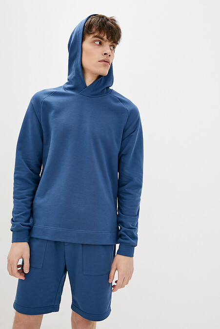 Hoodie NICOLA. Sportswear. Color: blue. #8000181