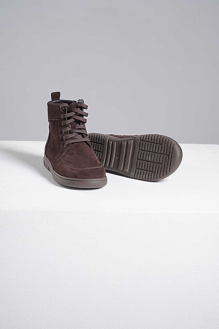 Brown winter boots with anatomical last - #4207182