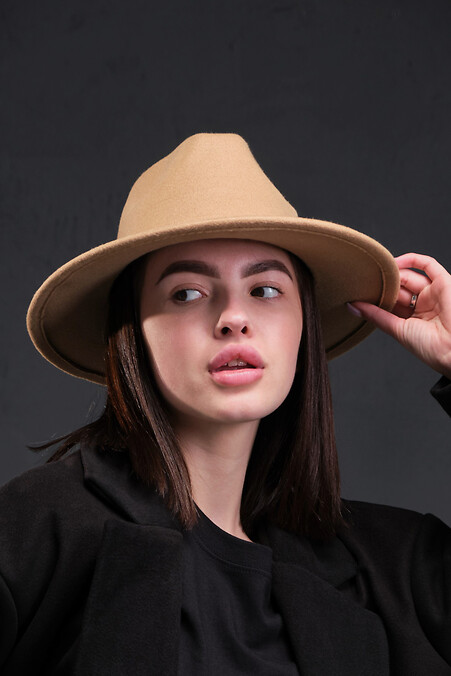 Шляпа Without Fedora Beige Woman - #8049186