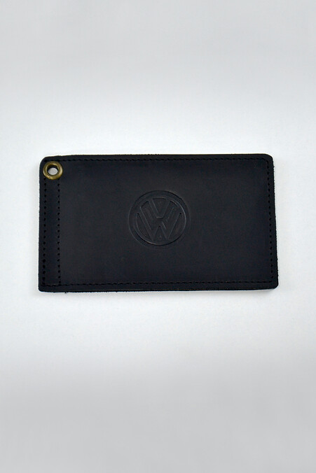 Leather cover for VOLKSWAGEN driver's license. Wallets, Cosmetic bags. Color: black. #8046188
