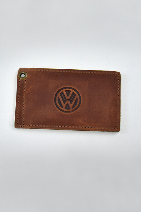 Leather cover for VOLKSWAGEN driver's license. Wallets, Cosmetic bags. Color: brown. #8046189