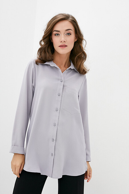 Блуза 1007. Блузы, рубашки. Цвет: серый. #3038195