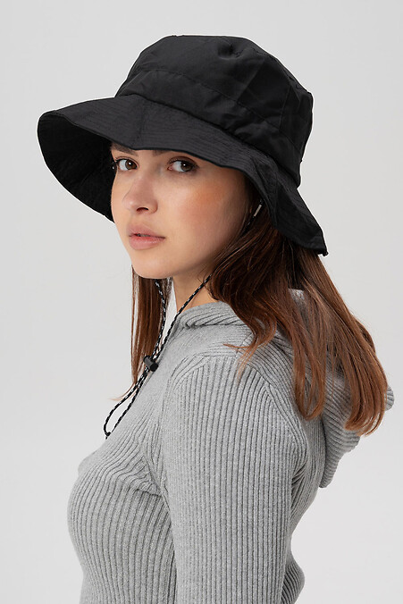 Женская Компактная Панамка Трансформер Packable Hat Black - #8056196