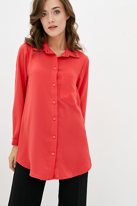 Блуза 1007. Блузы, рубашки. Цвет: красный. #3038199