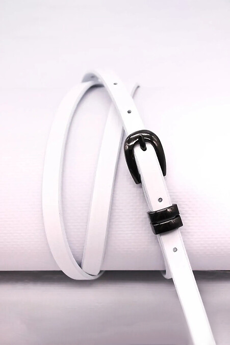 Damengürtel aus echtem weißen Leder. Gürtel. Farbe: weiß. #3300202