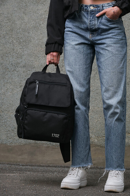 Ohne reflektierenden schwarzen Junior-Rucksack für Damen - #8049202