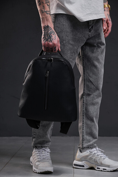 Leather Backpack Without Bravo Crocodile Black Man. Backpacks. Color: black. #8049205