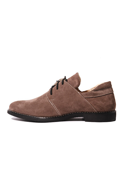 Женские замшевые туфли коричневого цвета - #4205207