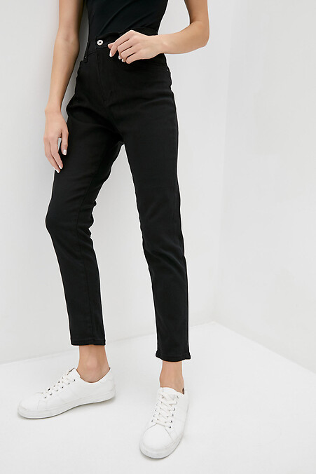 Dżinsy damskie. Spodnie jeansowe. Kolor: czarny. #4009208