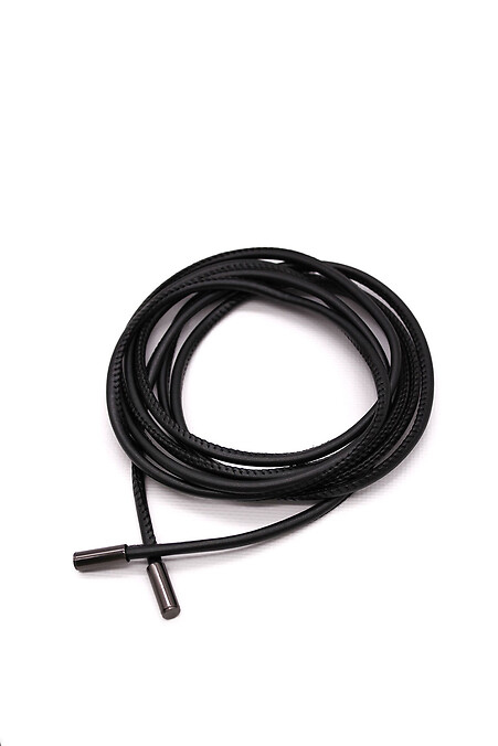 Жіночий пасок з еко шкіри чорного кольору - #3300211