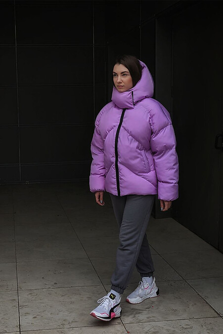 Women's winter oversized down jacket Quadro - #8031218