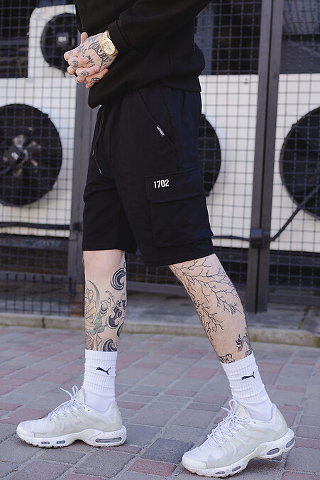 Мужские Трикотажные Шорты Gate Reflective Black - #8049220