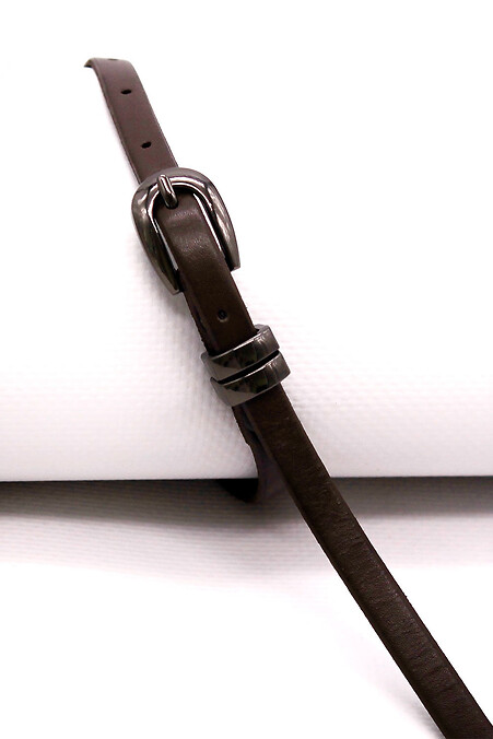 Damengürtel aus echtem braunem Leder. - #3300223