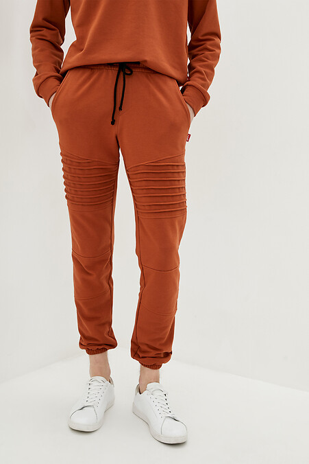 Trousers LEVAN. Trousers, pants. Color: orange. #8000226