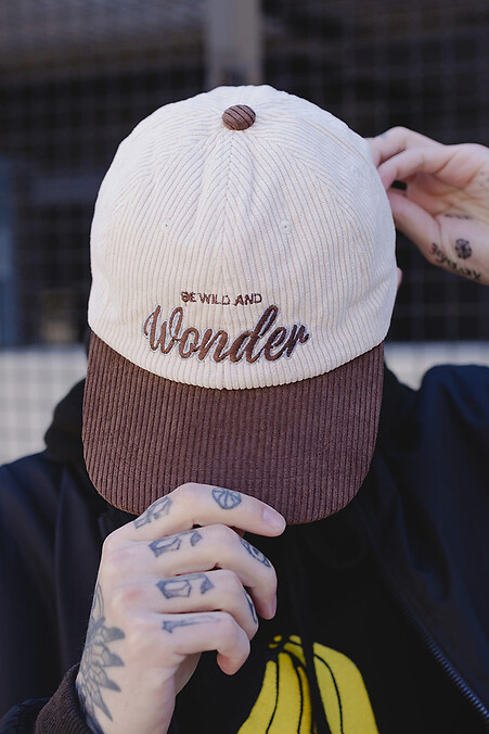 Męska sztruksowa czapka Wonder Brown. Czapki. Kolor: brązowy. #8049226
