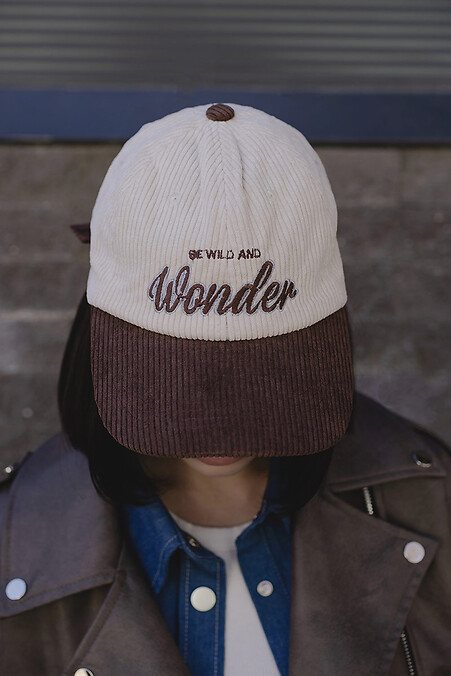 Damen-Kappe „Wonder Brown“ aus Cord. Hüte. Farbe: braun. #8049227