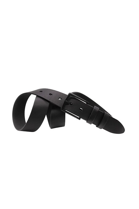 Schwarzer Damengürtel aus echtem Leder - #3300228