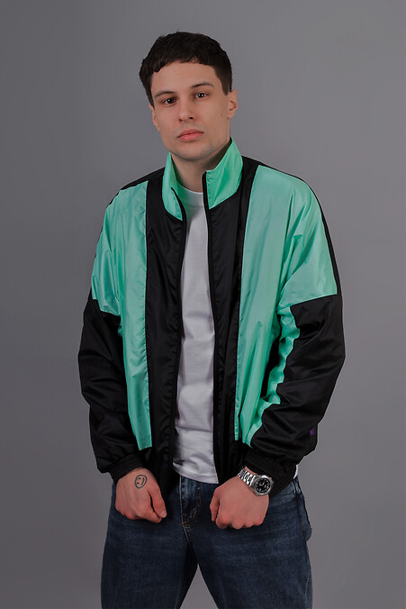 Мужская демисезонная куртка - ветровка RELOAD RETRO. Верхняя одежда. Цвет: синий. #8031228