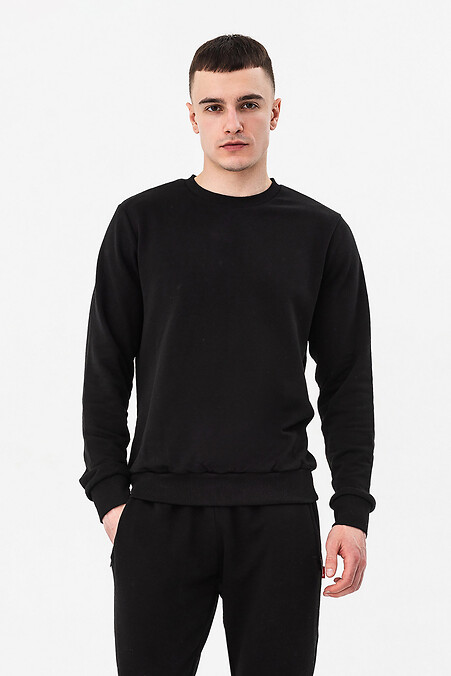 Czarna bluza męska. Odzież sportowa. Kolor: czarny. #7775230