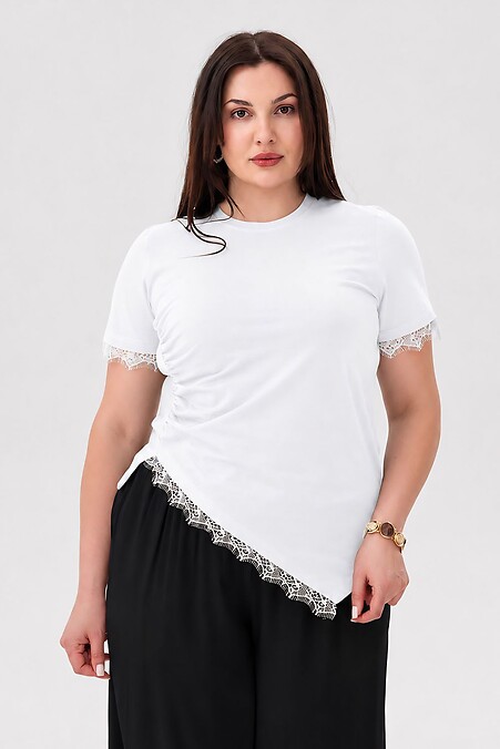 T-shirt BRI-2 with white lace. - #3044234