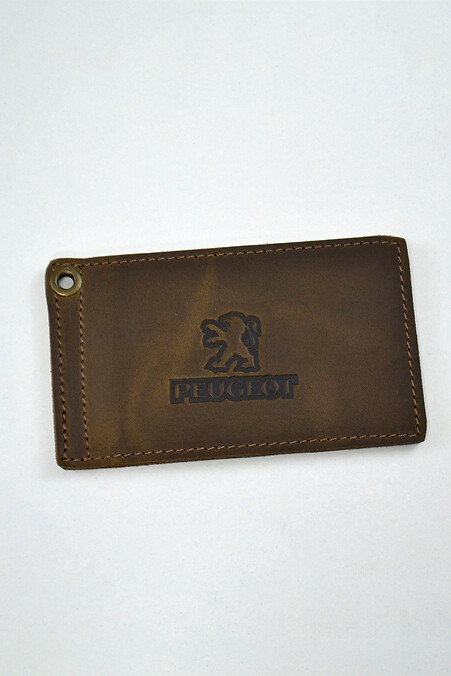 Leather cover for PEUGEOT driver's documents - #8046240