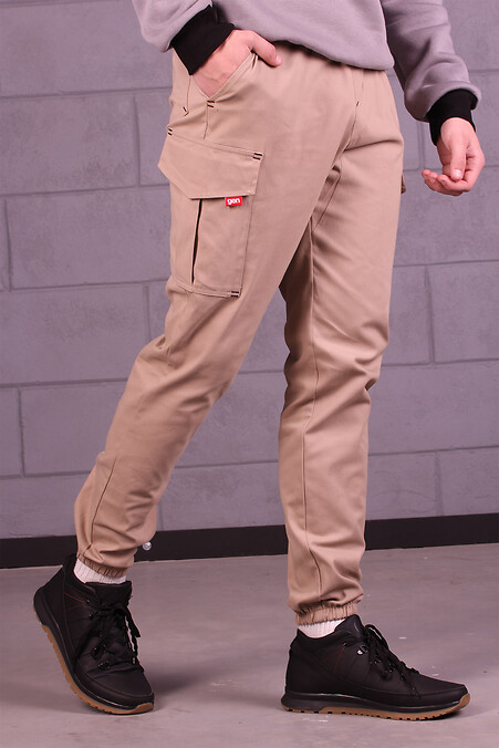 Cargo pants CODE. Trousers, pants. Color: beige. #8000247