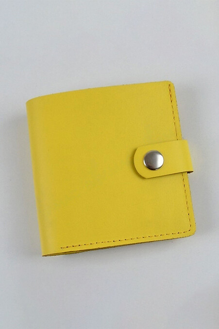 Leather wallet "Spring". Wallets, Cosmetic bags. Color: yellow. #8046248